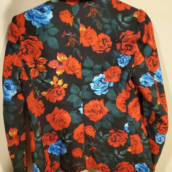 Vince Camuto 2P Rose Design Blazer - Picture 3 of 4